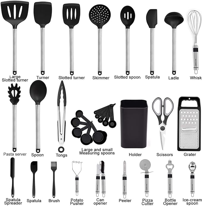 ChefEase™ 33-Piece Kitchen Utensil Set