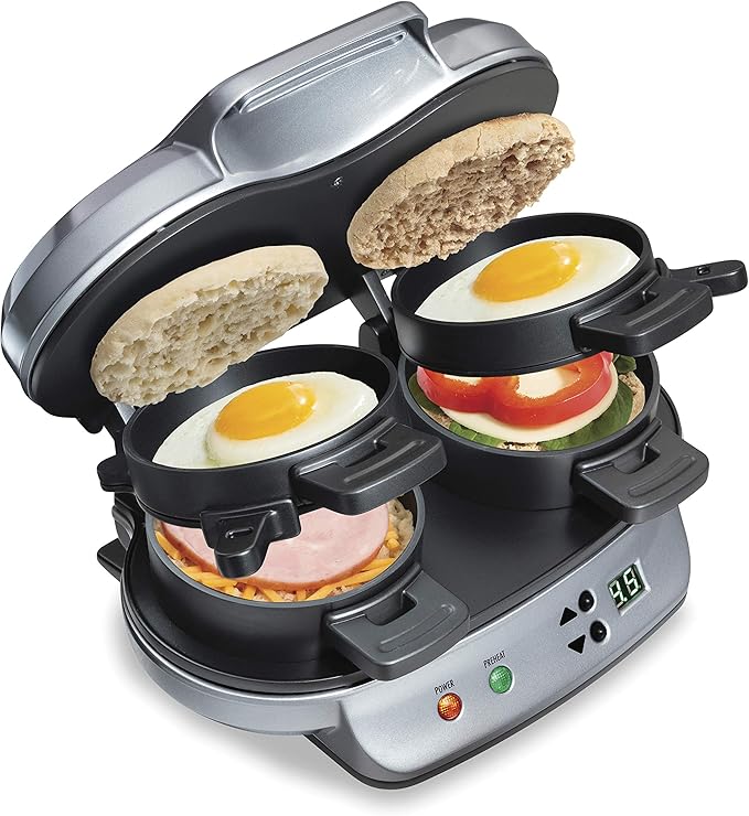 QuickBite™ Dual Breakfast Sandwich Maker