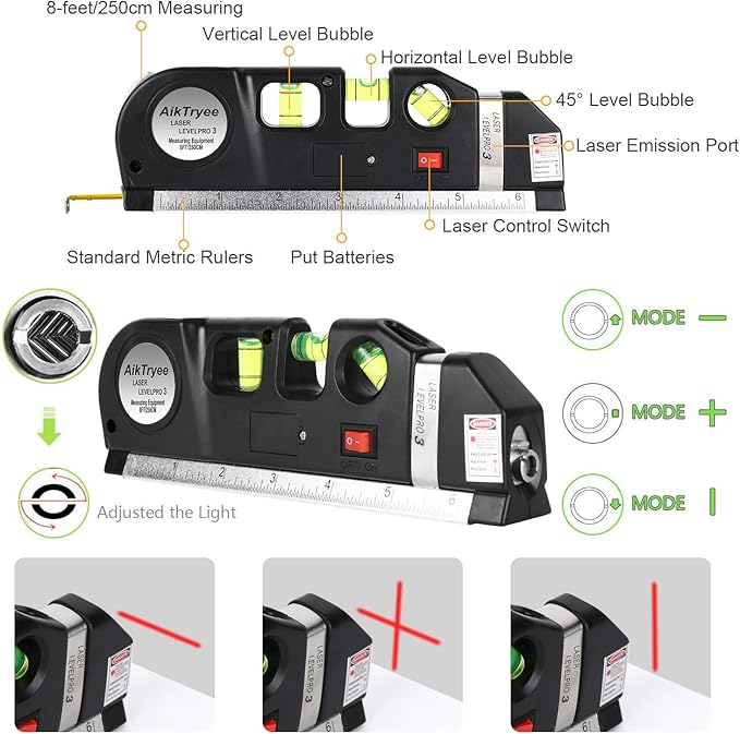 AikTryee™ Multifunction Laser Level