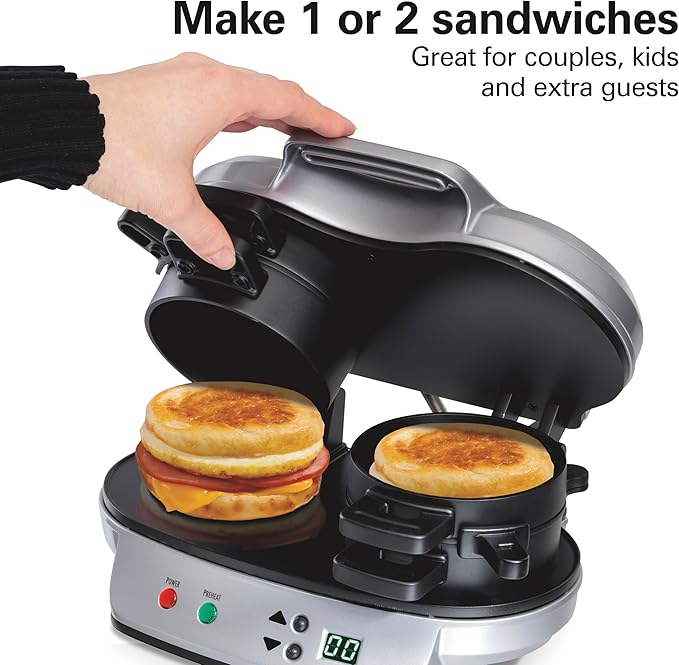 QuickBite™ Dual Breakfast Sandwich Maker